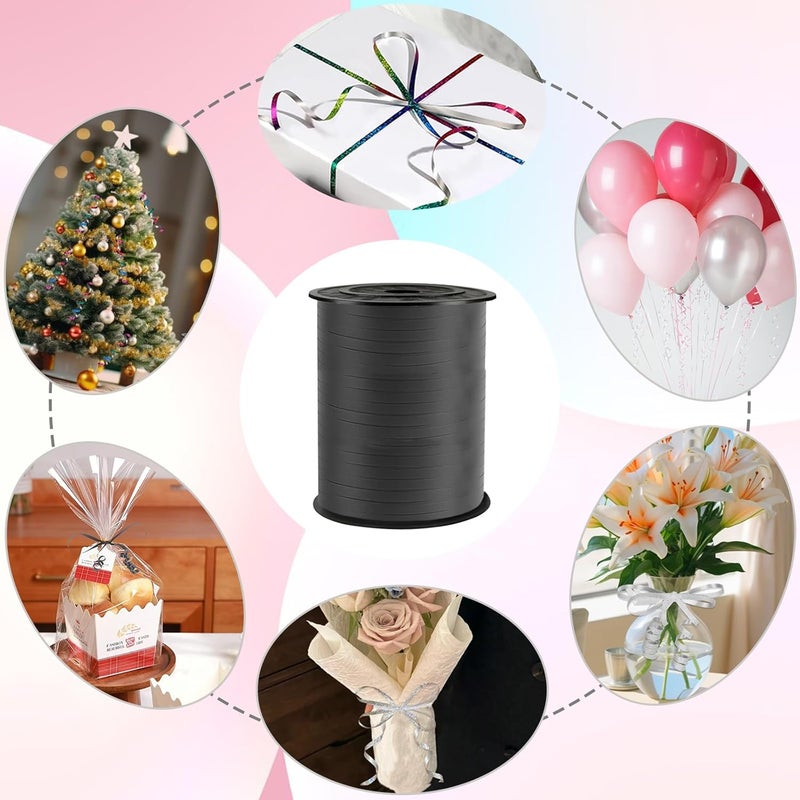 weizedm 500 Yard Premium Black Curling Ribbo,Curling Ribbon for Gift Wrapping, Balloon String, Gift Ribbon for Baby Shower, Party Decoration - Image 4